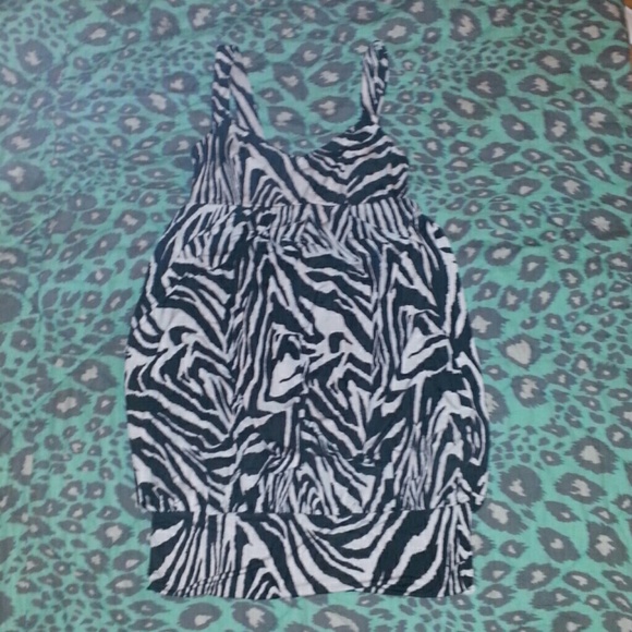 Zebra print dress