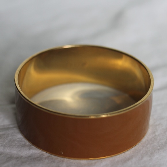 J. Crew brown wide enamel bangle