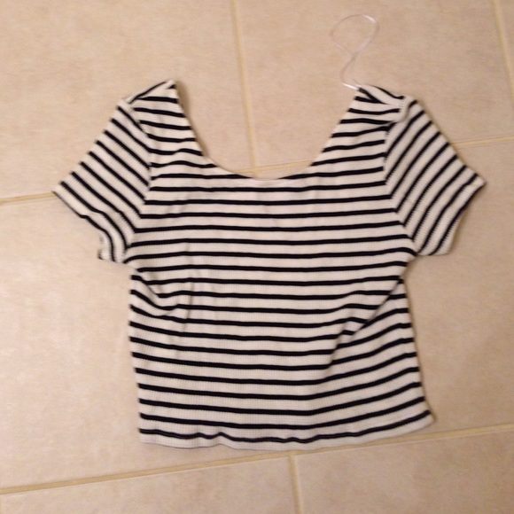 Striped crop top