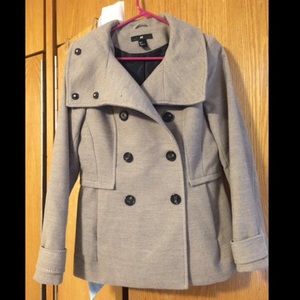 H&m tan pea coat