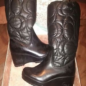 Coach all weather boot size 5 1/2