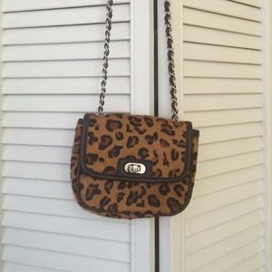 Banana Republic faux leather print purse