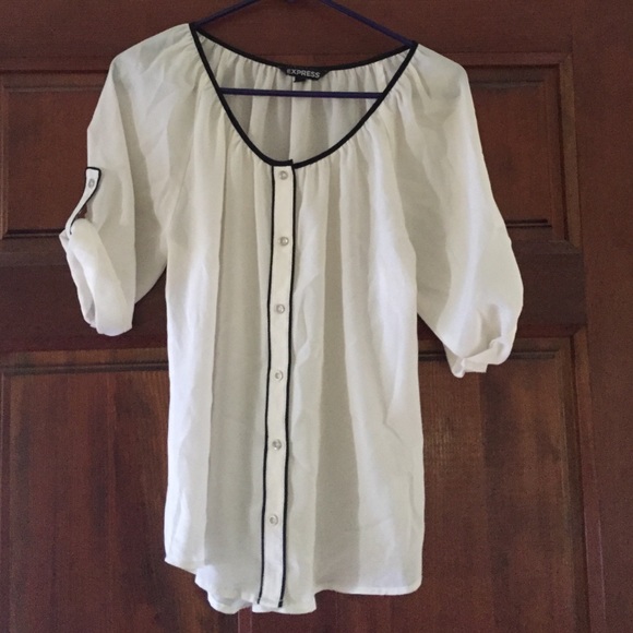 Express button down blouse