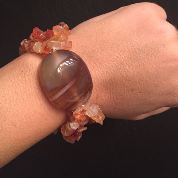 Orange/brown bracelet - Picture 2 of 3