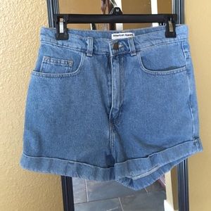 American apparel high waisted shorts