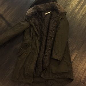 H and m coat with removable fur and liner