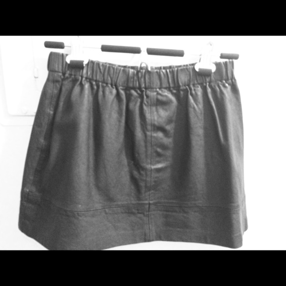 Joie leather mini skirt