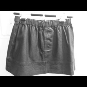 Joie leather mini skirt