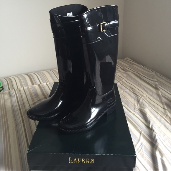 Brand New Black Ralph Lauren Rossalyn II Rainboots