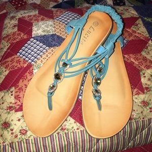 Turquoise sandals new