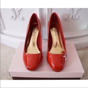 Candie's Red Patent Pumps 5.5