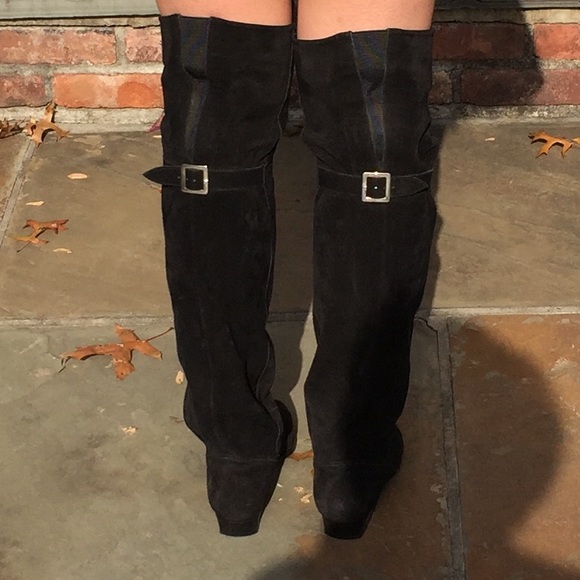 Stephane Kélian Black Suede Boots - Picture 4 of 4