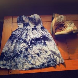 Hand-dyed acid dress