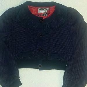 Half navy blue jacket