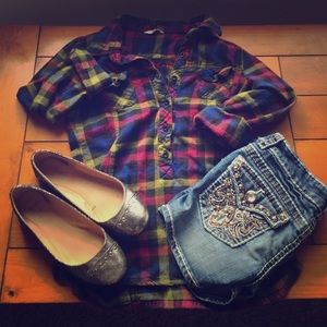 Green and blue Flannel