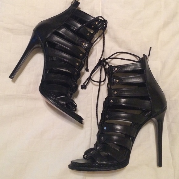 🆕 Roberto Cavalli Leather Caged Shoes - Picture 3 of 4