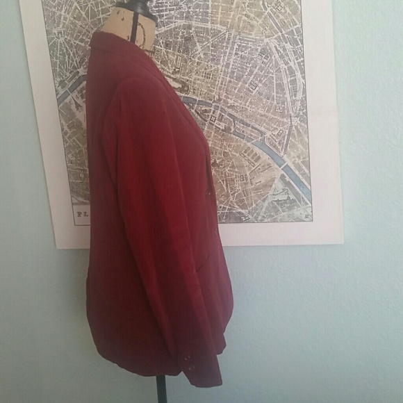 Burgundy corduroy blazer - Picture 2 of 3