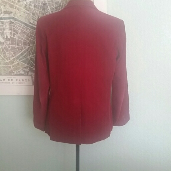 Burgundy corduroy blazer - Picture 3 of 3