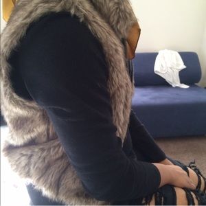 Warm fur vest