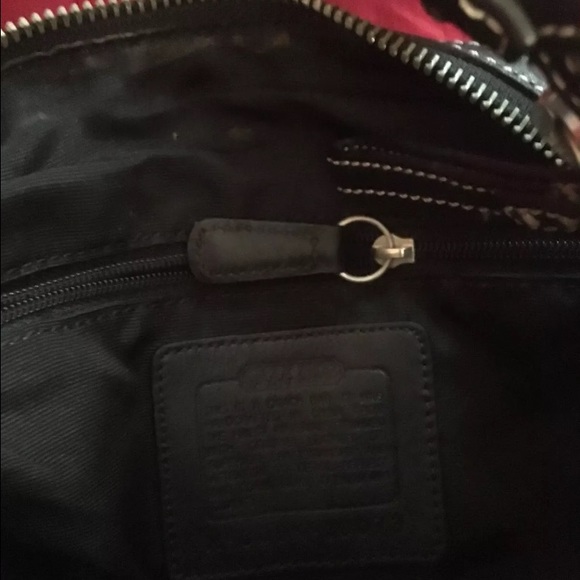 Authentic coach black signature shoulder hobo - Picture 2 of 4