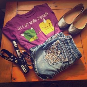 "Let's get weird together" tee.