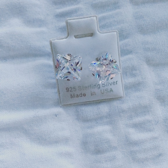 Large diamond earrings