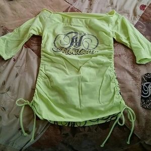 NWT Lime Green 3/4 sleeve Top