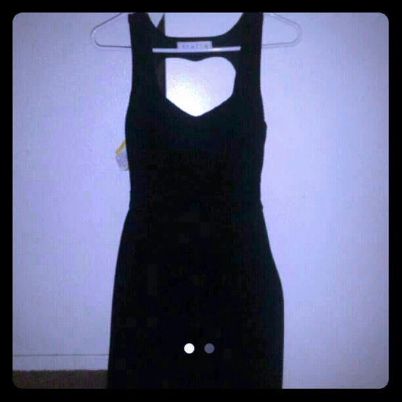 Open heart back dress