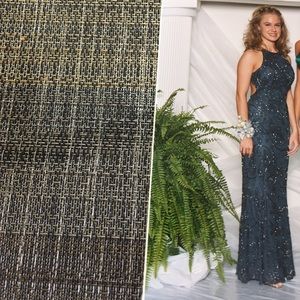 🎀SALE:Cache, 5, formal. Slate blue w/ beading.🎀