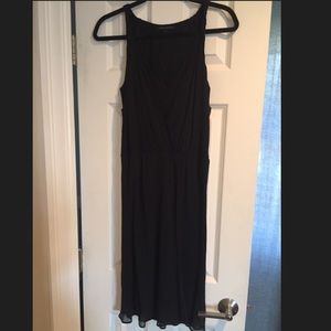 Banana republic black faux wrap dress.