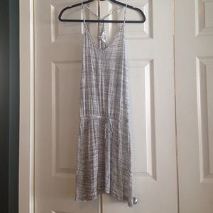 Grey Racerback, winches waist coverup