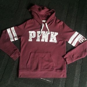 VS PINK Maroon Perfect Pullover