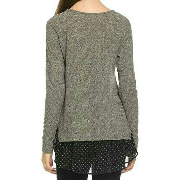 NEW KNIT CONTRAST TOP‼️LAST‼️SIZE LG - Picture 3 of 3