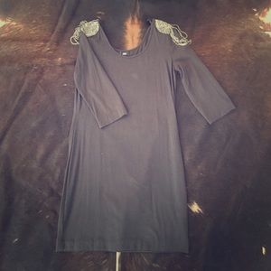 H & M dress. Unique shoulder beading