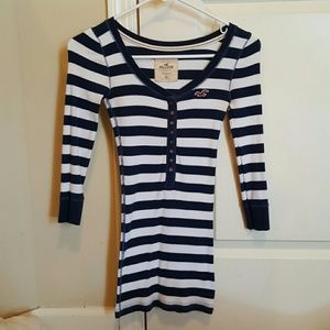 Striped half sleeve shirt