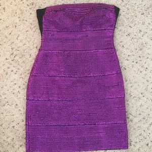 Beautiful shiny purple dress!