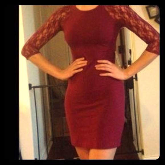 Burgundy Dress