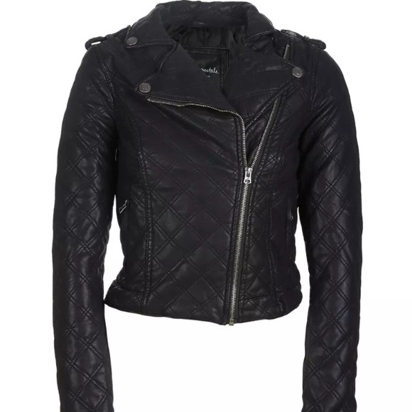 Aeropostale Womans Leather Motorcycle Jacket