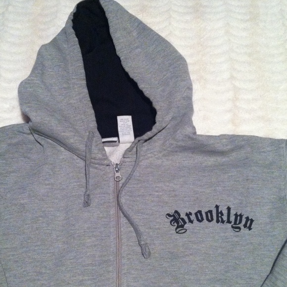 Brooklyn Zip Up Hooded Sweatshirt - Picture 1 of 4
