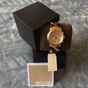 Michael Kors MK4222 Chain Link Gold-tone Watch