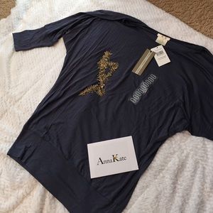 Matty M heather denim top