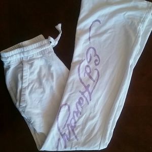White Ed Hardy sweatpants