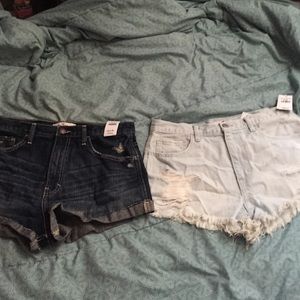 Hollister jean shorts bundle