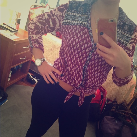 Lucky brand button up top!