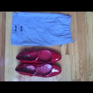 Red Patent Leather Miu Miu Shoes