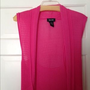 Pink sweater vest