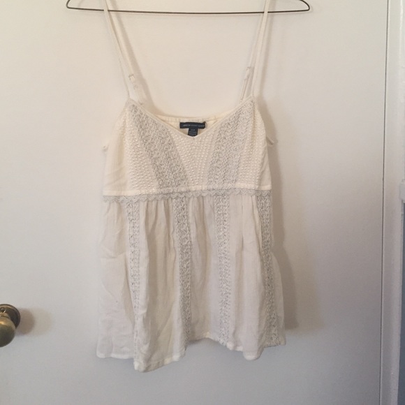 White spaghetti strap top