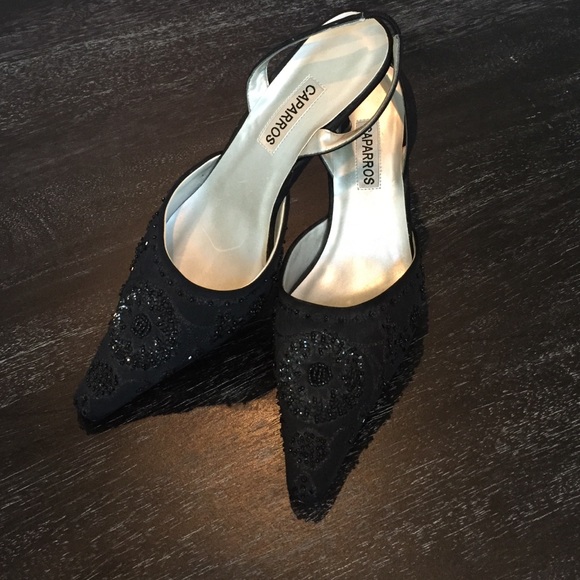 caparros beaded shoes