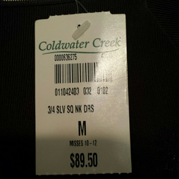 NWT 3/4 SLEEVE SQUARE NECK DRESS - Picture 2 of 6