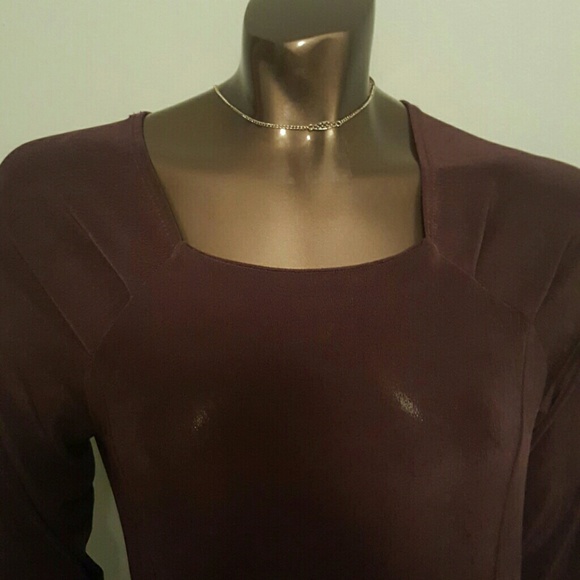 NWT 3/4 SLEEVE SQUARE NECK DRESS - Picture 3 of 6